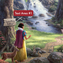 Load image into Gallery viewer, Personalized Canvas Snow White Discovers the Cottage
