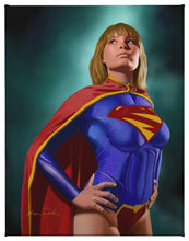 Load image into Gallery viewer, a woman sitting on a bench holding a cell phone 
