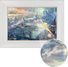 Load image into Gallery viewer, Tinker Bell and Peter Pan Fly to Never Land - Personalized Canvas - ArtOfEntertainment.com

