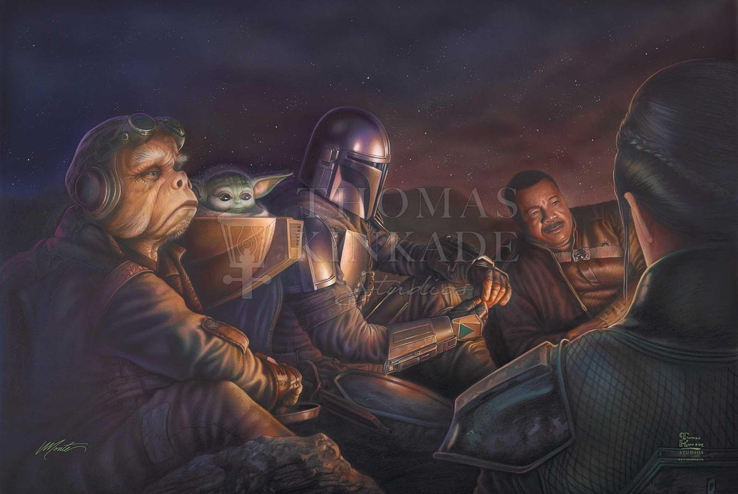 <em>The Mandalorian</em>™ - An Uneasy Alliance - Limited Edition Canvas (SN - Standard Numbered) - Art Of Entertainment