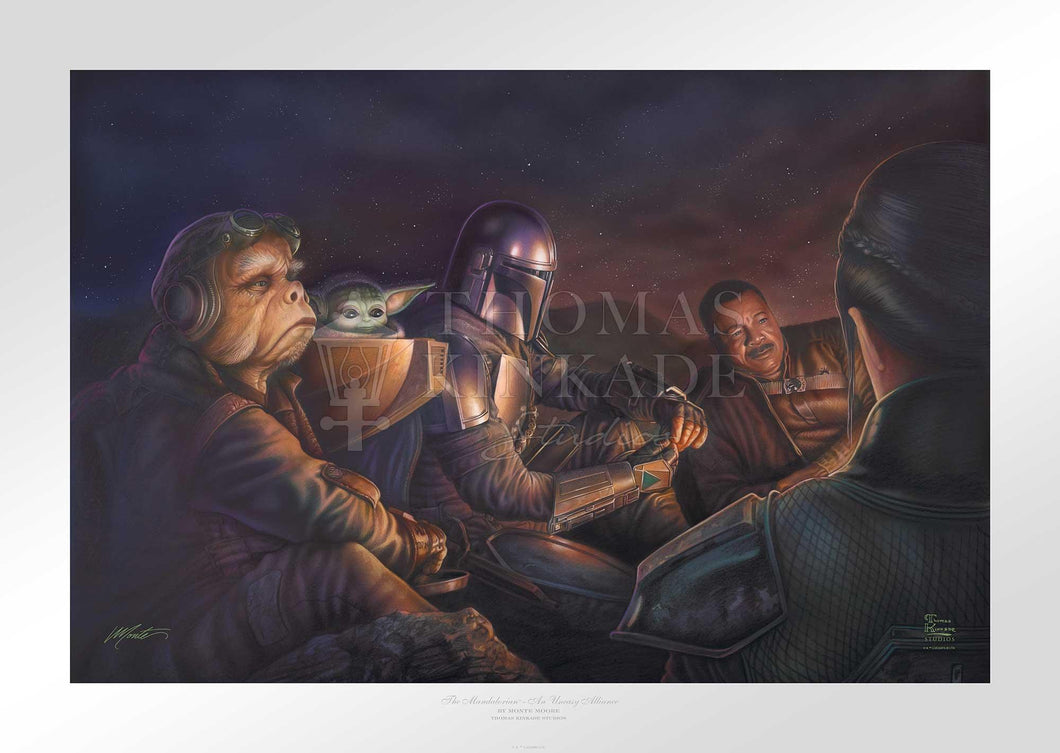 <em>The Mandalorian</em>™ - An Uneasy Alliance - Limited Edition Paper (SN - Standard Numbered) - Art Of Entertainment